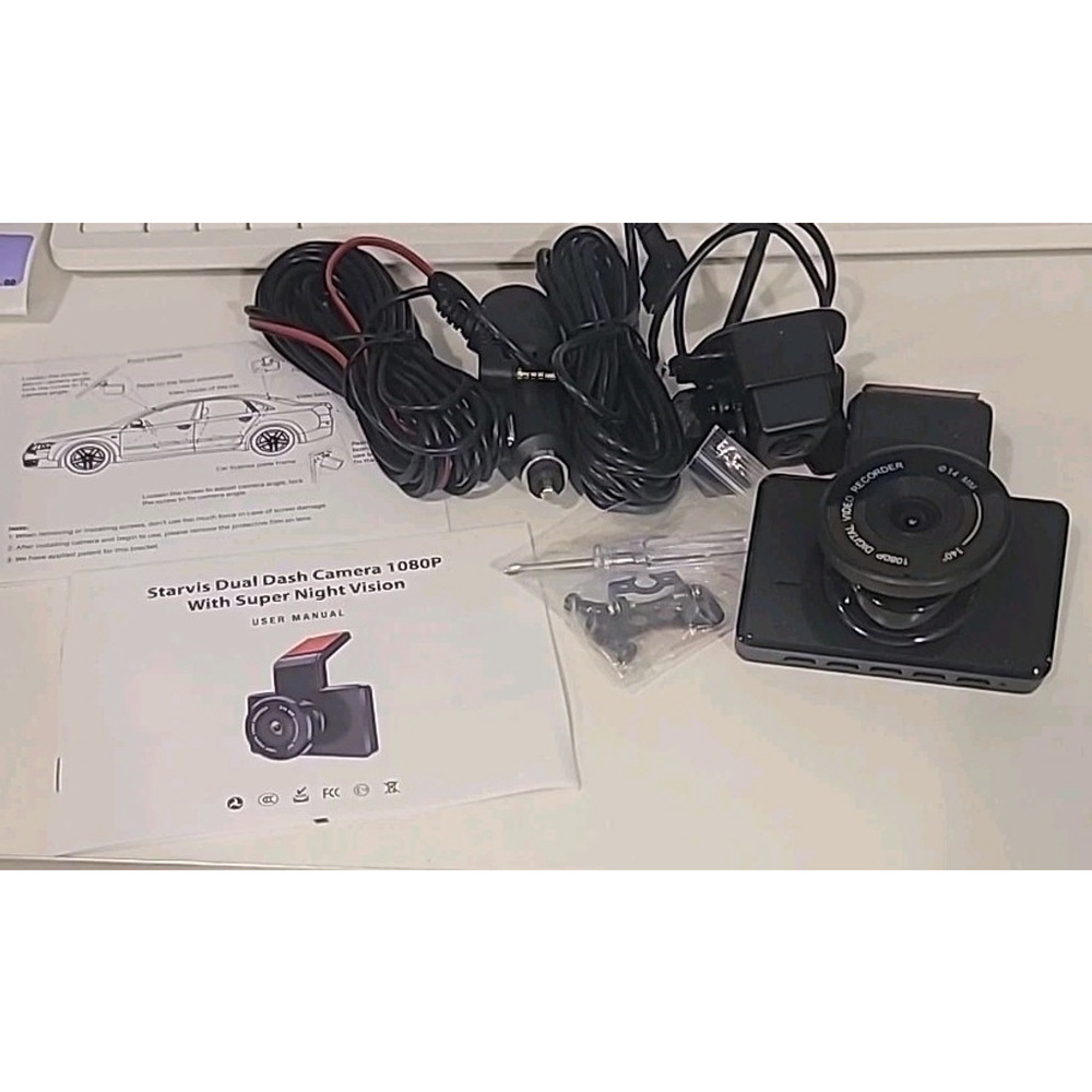 Starvis Night Vision Dash Camera HD 1080P With Added Rear Camera
